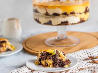 Caramel Brownie Cheesecake Trifle